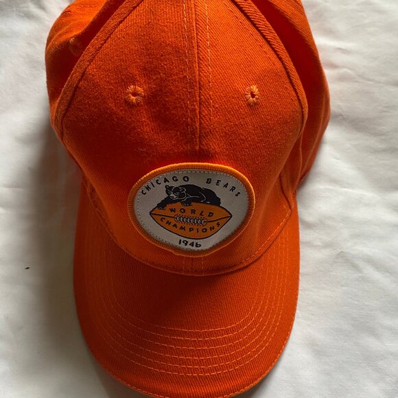 Chicago Bears World Champions 1946 Cap Hat Budweiser Orange One Size - Picture 3 of 5